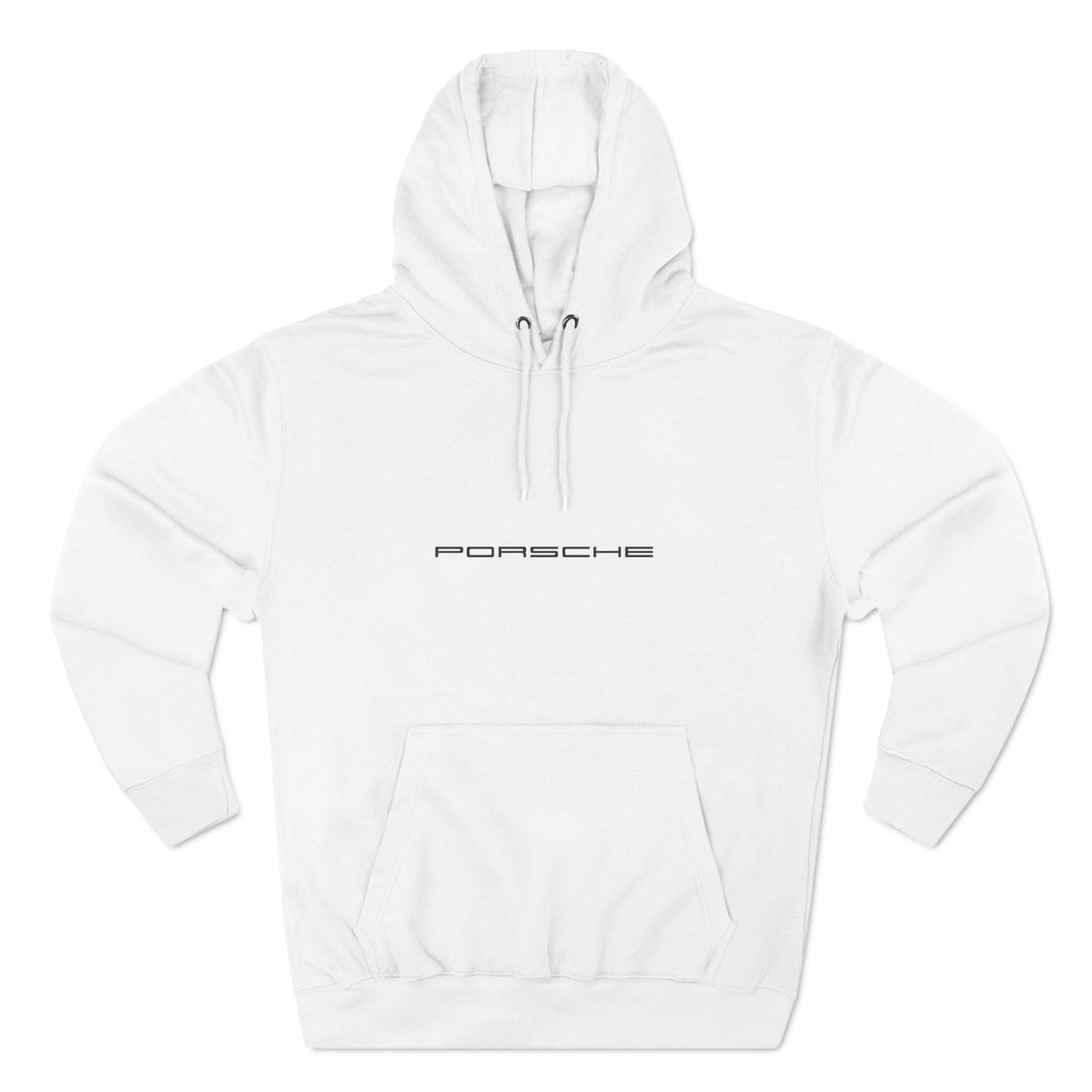 Porsche Enthusiast's Premium Hoodie by Lane Seven - Durable 3-Panel Fleece, Cotton-Poly Blend, True-to-Size Fit - "PORSCHE" Logo on Front - AI Print Spot