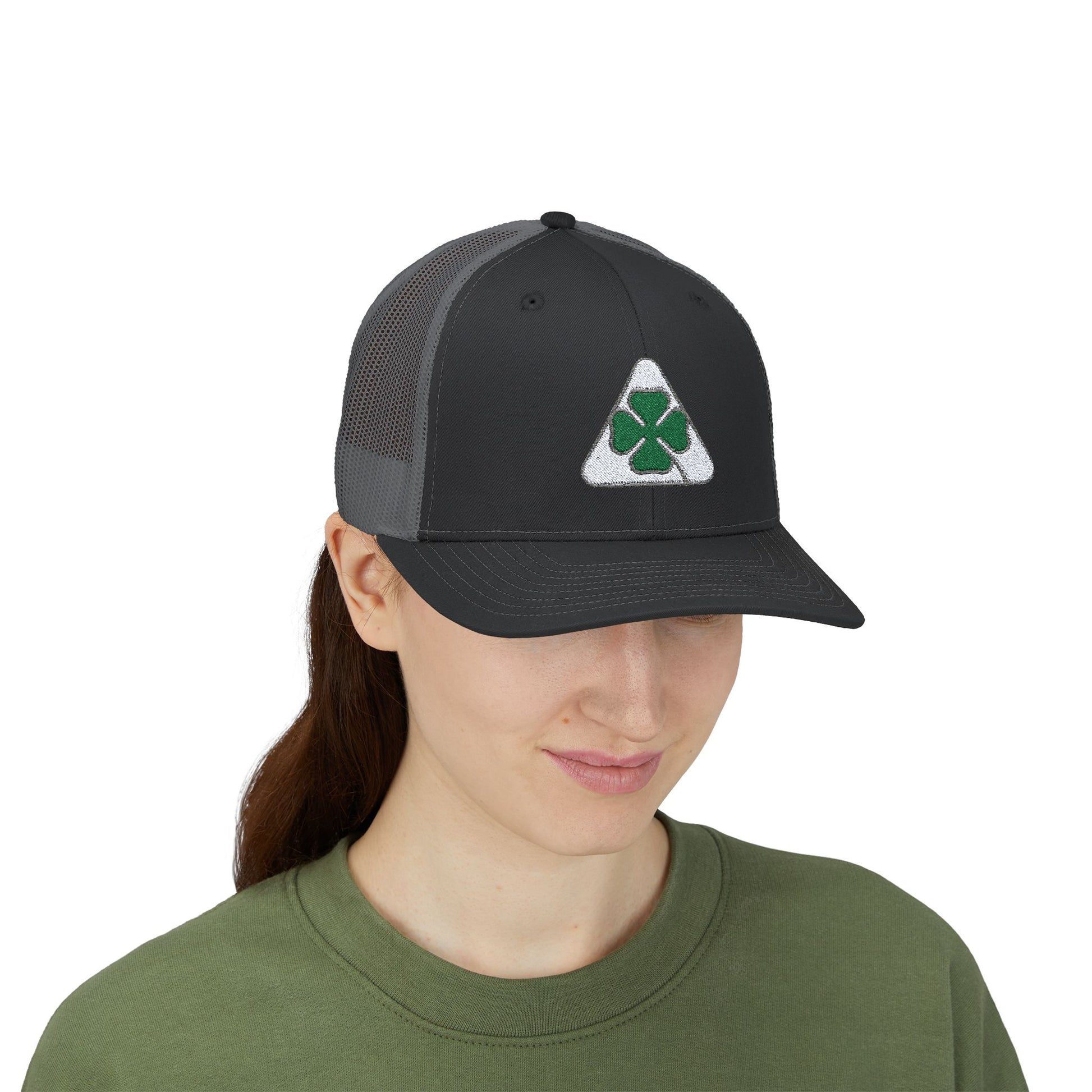 Snapback Trucker Cap with Alfa Romeo Quadrifoglio Logo Embroidered – Classic Style & Everyday Comfort - AI Print Spot