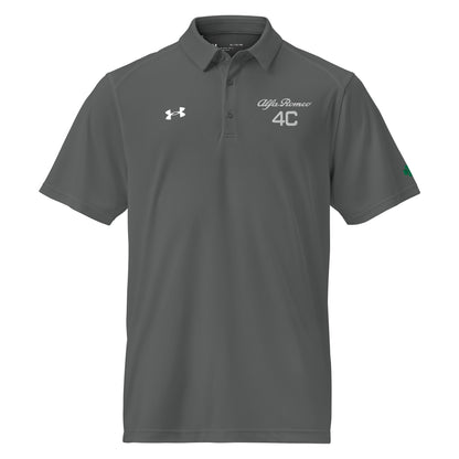 Under Armour® Men's Polo - Embroidered Alfa Romeo 4C Logo & Quadrifoglio Verde - AI Print Spot