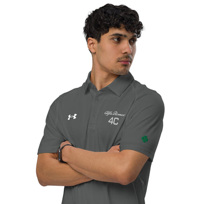 Under Armour® Men's Polo - Embroidered Alfa Romeo 4C Logo & Quadrifoglio Verde - AI Print Spot