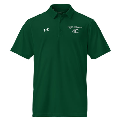 Under Armour® Men's Polo - Embroidered Alfa Romeo 4C Logo & Quadrifoglio Verde - AI Print Spot