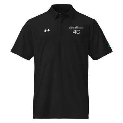 Under Armour® Men's Polo - Embroidered Alfa Romeo 4C Logo & Quadrifoglio Verde - AI Print Spot