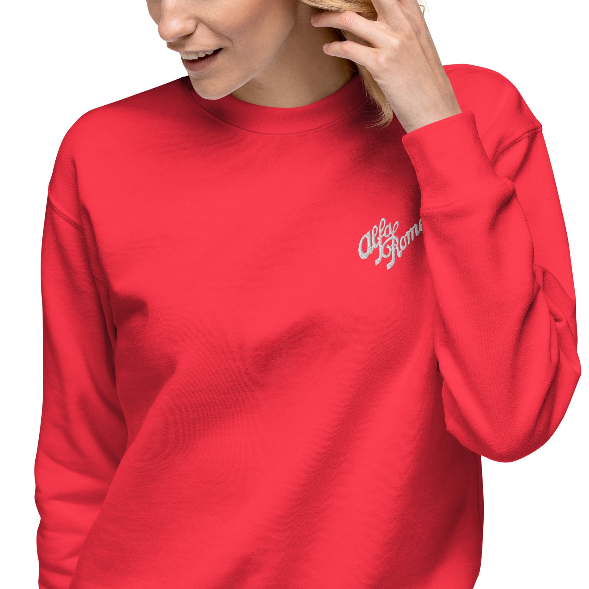 Vintage Alfa Romeo Sweatshirt with Classic Embroidery - AI Print Spot