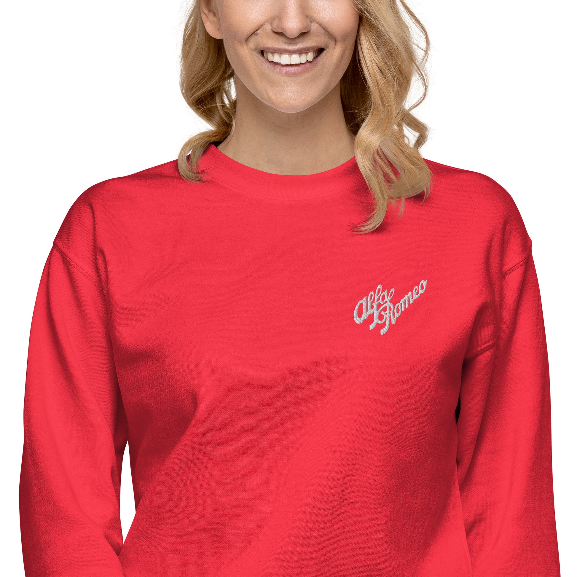 Vintage Alfa Romeo Sweatshirt with Classic Embroidery - AI Print Spot