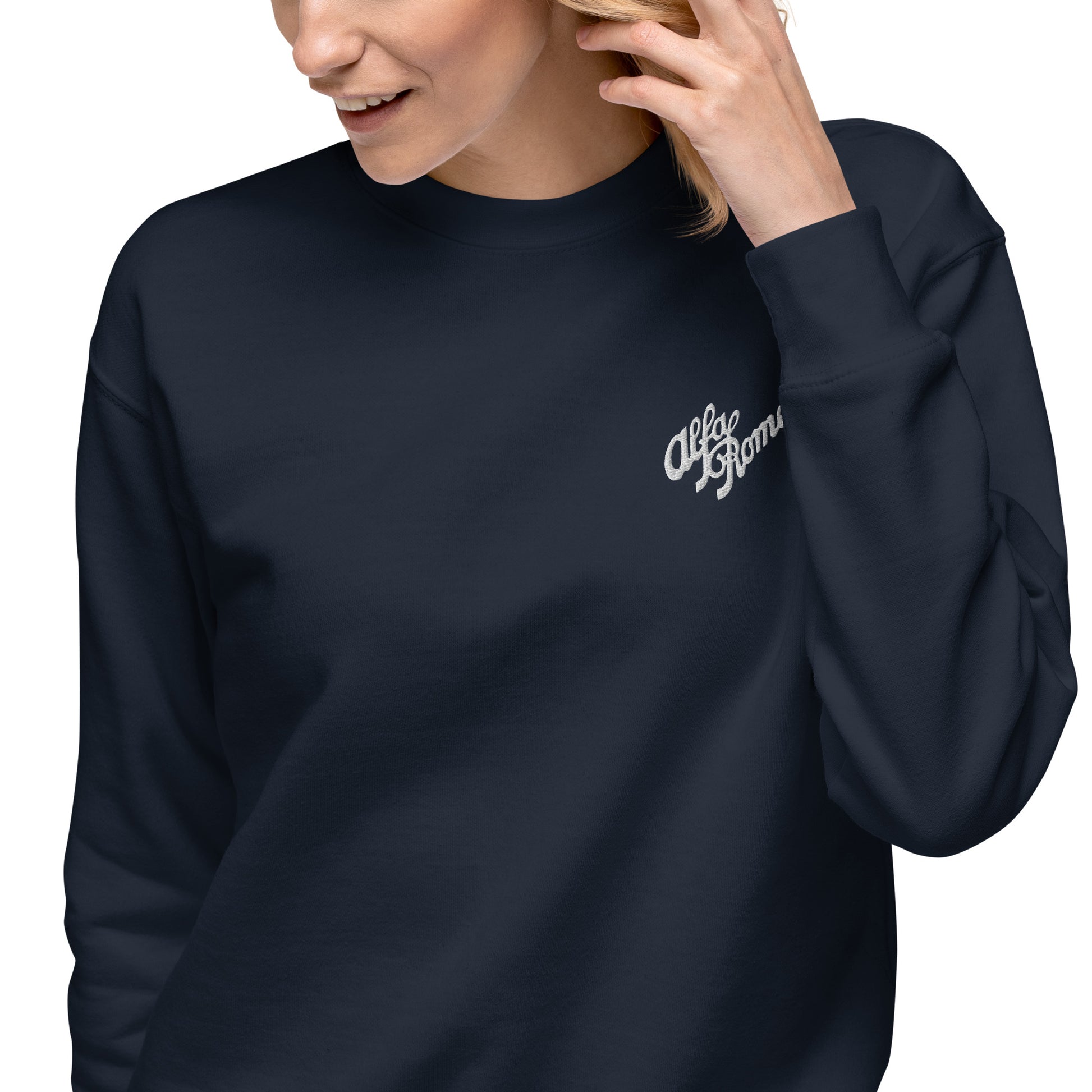 Vintage Alfa Romeo Sweatshirt with Classic Embroidery - AI Print Spot