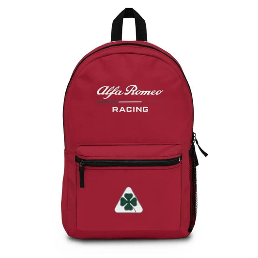 2023 F1 Livery Red Alfa Romeo Racing Quadrifoglio Backpack - Custom, Personalized - AI Print Spot