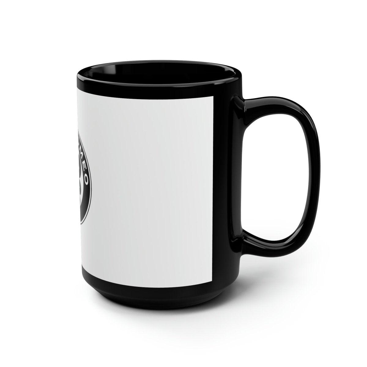 Alfa Romeo Monochrome Logo Mug 15oz Coffee Mug - Custom Printed - AI Print Spot