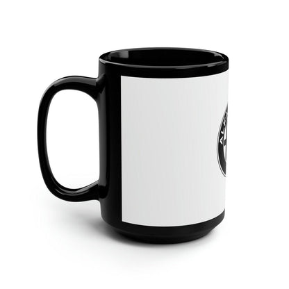 Alfa Romeo Monochrome Logo Mug 15oz Coffee Mug - Custom Printed - AI Print Spot