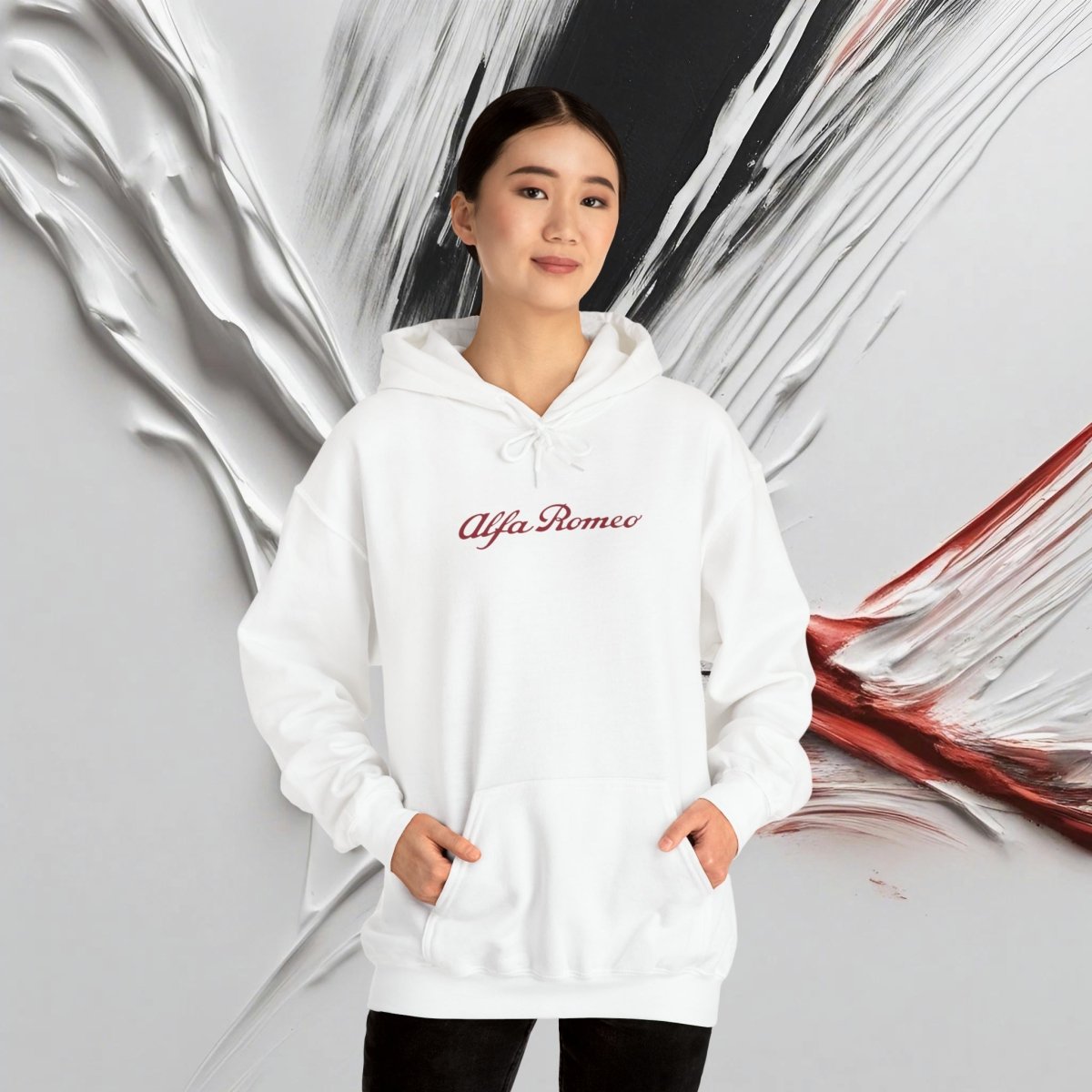 Alfa Romeo Premium Hoodie - Exclusive Design Wear - Unisex Heavy Blend™ Hooded Sweatshirt - Quick Ship - Hoodie - AI Print Spot