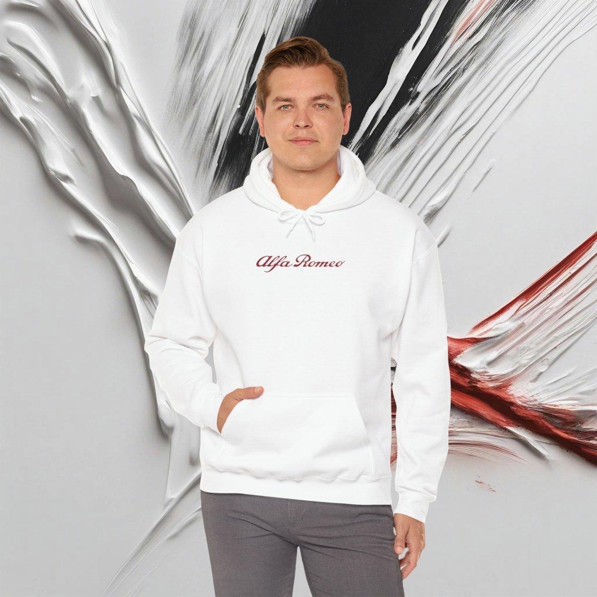 Alfa Romeo Premium Hoodie - Exclusive Design Wear - Unisex Heavy Blend™ Hooded Sweatshirt - Quick Ship - AI Print Spot