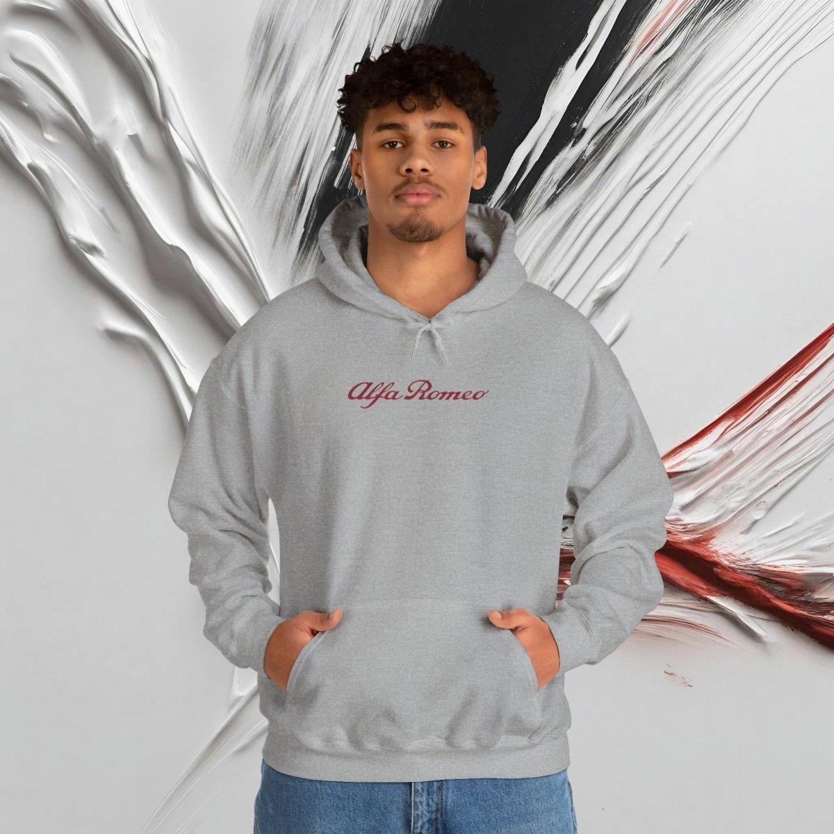 Alfa Romeo Premium Hoodie - Exclusive Design Wear - Unisex Heavy Blend™ Hooded Sweatshirt - Quick Ship - AI Print Spot