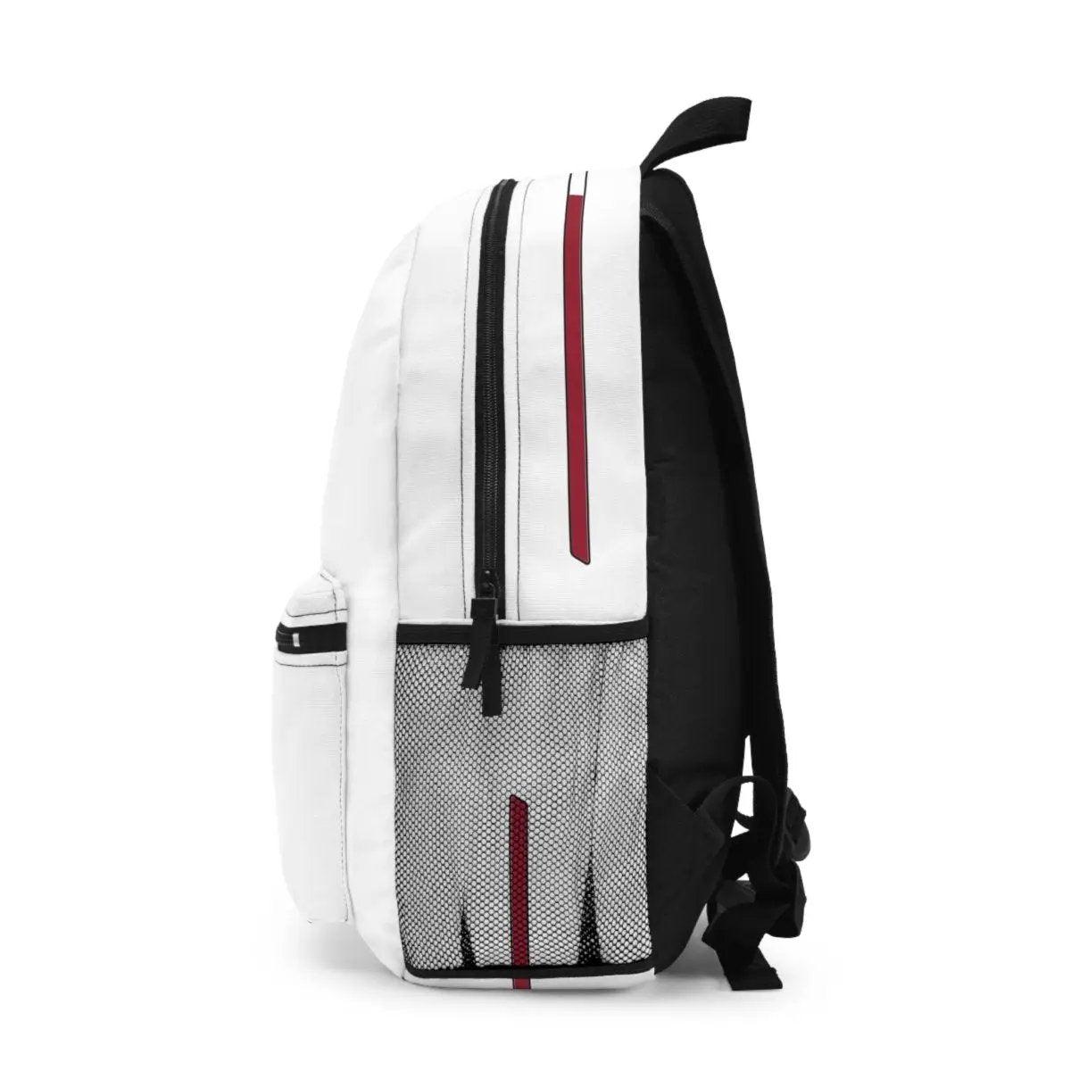 Alfa White Alfa Romeo Racing Quadrifoglio Backpack - Custom, Personalized - AI Print Spot