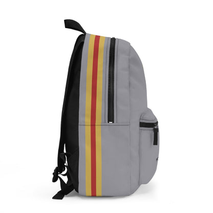 Chalk Porsche Backpack with Gold & Red Piping - Bags - AI Print Spot