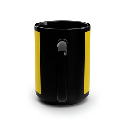 Ferrari-Inspired Giallo Modena (Triple Yellow) & Black 15oz Coffee Mug - AI Print Spot