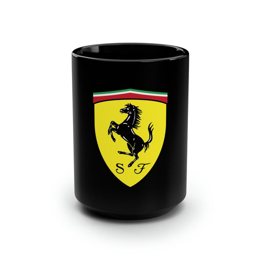 Ferrari Prancing Horse Crest Colorful 15oz Coffee Mug - Mug - AI Print Spot