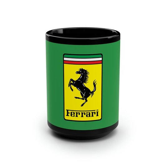 Ferrari Prancing Horse Crest Countess Paolina Baracca Edition Verde (Green) 15oz Coffee Mug - Mug - AI Print Spot
