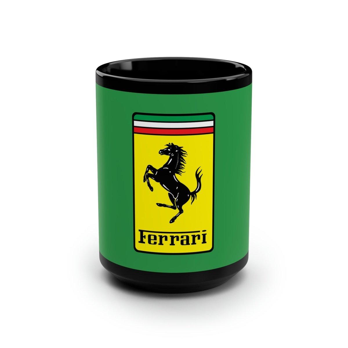 Ferrari Prancing Horse Crest Countess Paolina Baracca Edition Verde (Green) 15oz Coffee Mug - AI Print Spot