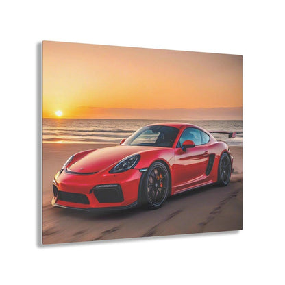 Porsche 718 Cayman GT4 RS Sunset Acrylic Print - Exclusive One-Off Wall Art - Made in USA - AI Print Spot