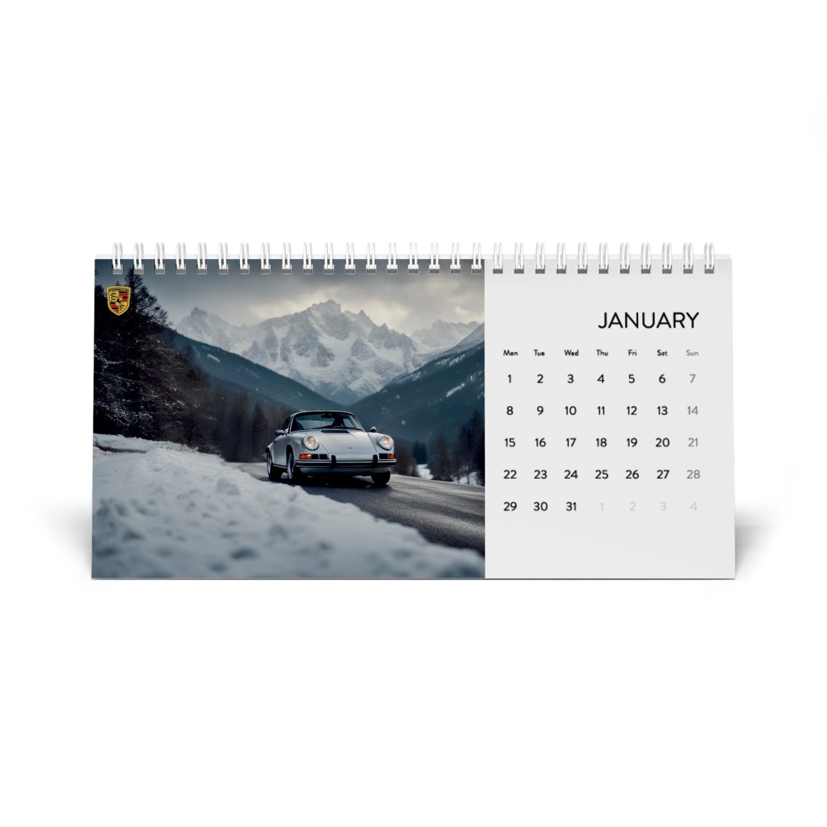 Porsche Elegance: A Year in Motion 2024 Calendar - Celebrate the Seasons with Iconic Porsche Models in Stunning Monthly Imagery - AI Print Spot