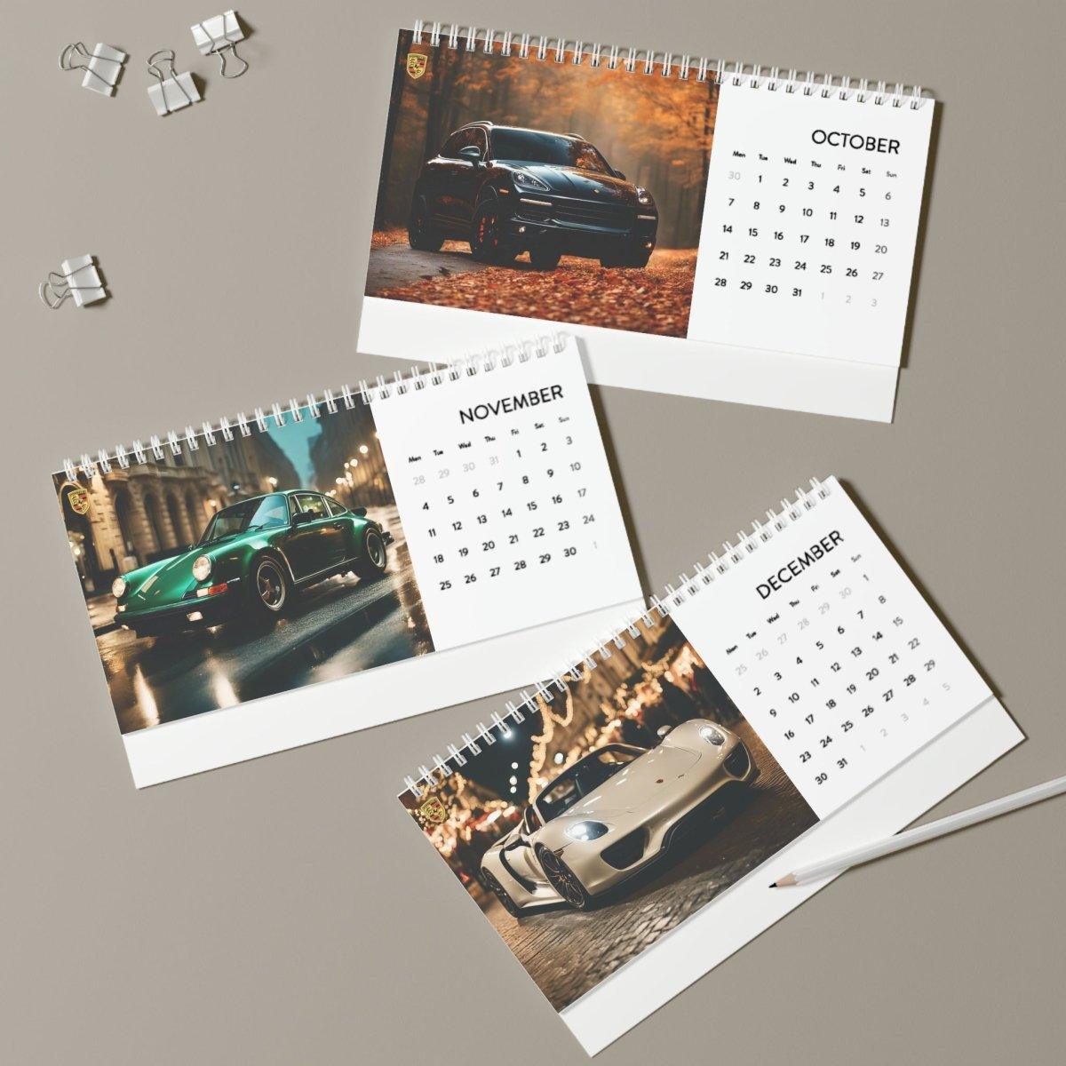 Porsche Elegance: A Year in Motion 2024 Calendar - Celebrate the Seasons with Iconic Porsche Models in Stunning Monthly Imagery - AI Print Spot