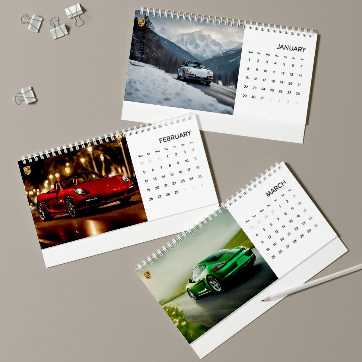 Porsche Elegance: A Year in Motion 2024 Calendar - Celebrate the Seasons with Iconic Porsche Models in Stunning Monthly Imagery - AI Print Spot