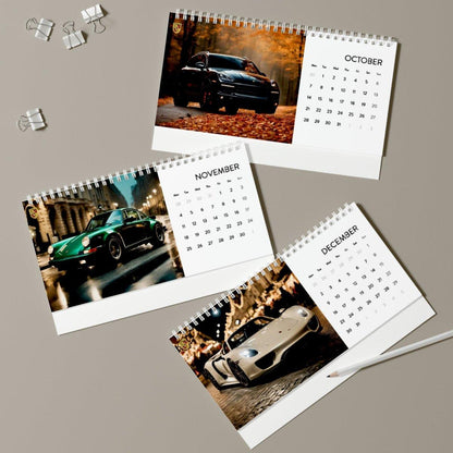 Porsche Elegance: A Year in Motion 2024 Calendar - Celebrate the Seasons with Iconic Porsche Models in Stunning Monthly Imagery - AI Print Spot