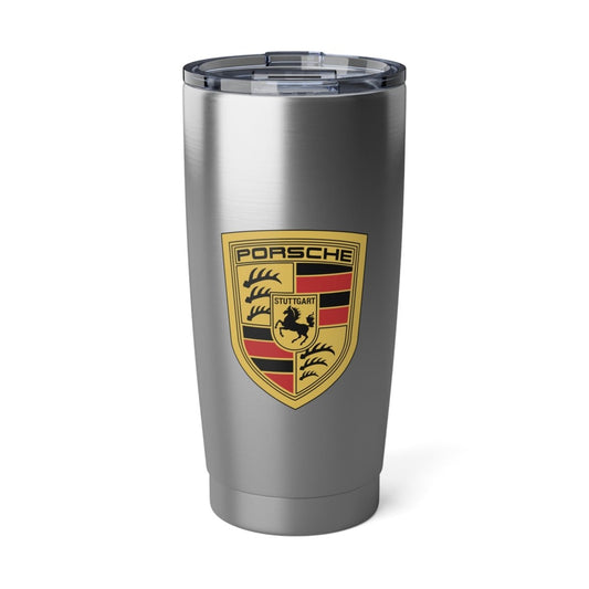 Porsche Full Color Crest + PORSCHE Logo Vagabond 20oz Tumbler - AI Print Spot - Mug