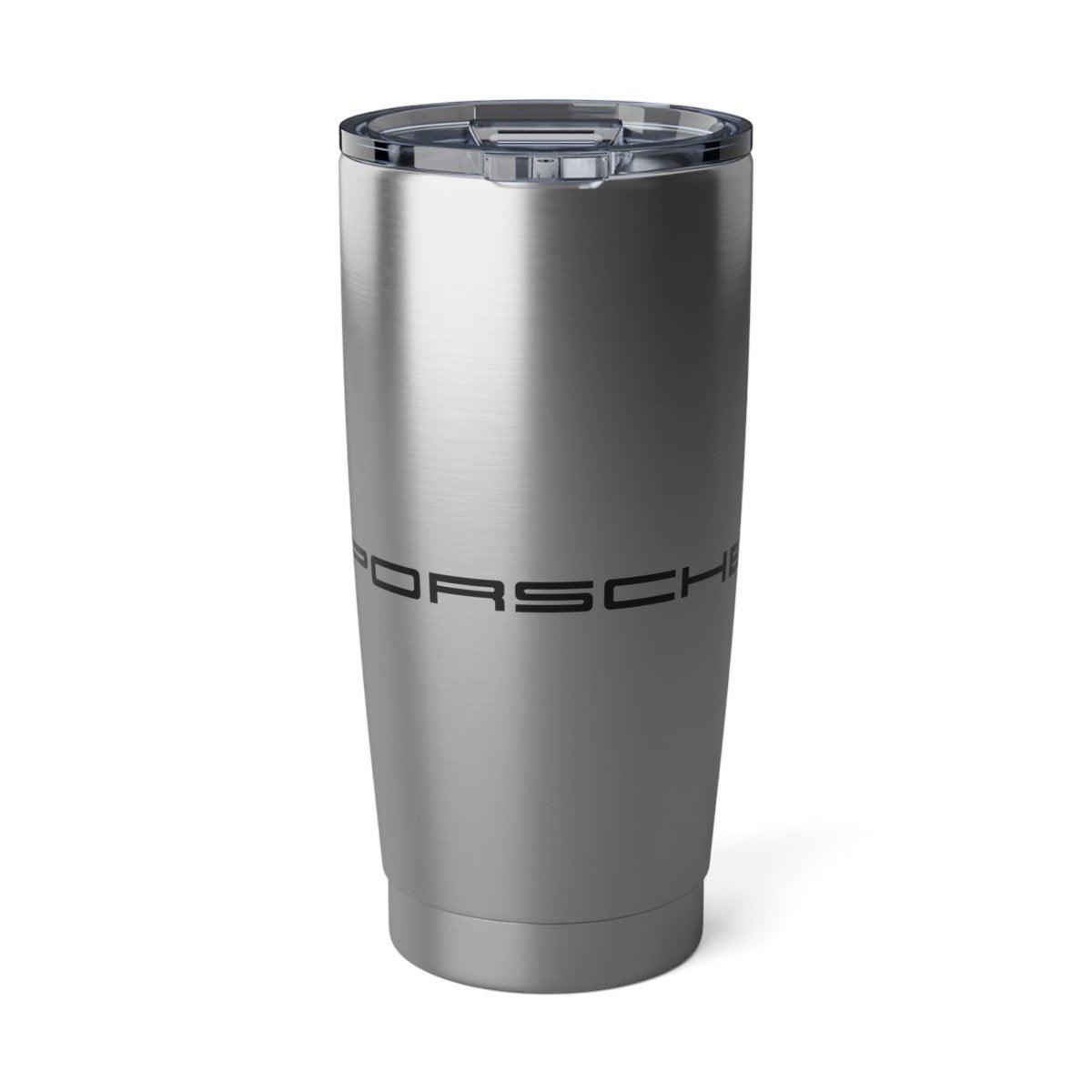 Porsche Transparent Black Crest + PORSCHE Logo Vagabond 20oz Tumbler - AI Print Spot