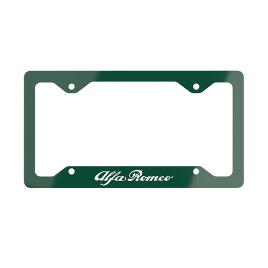 Script Alfa Romeo: Metal License Plate Frame (Alfa 2023 F1 Livery Green ) - Custom, Personalized - Accessories - AI Print Spot