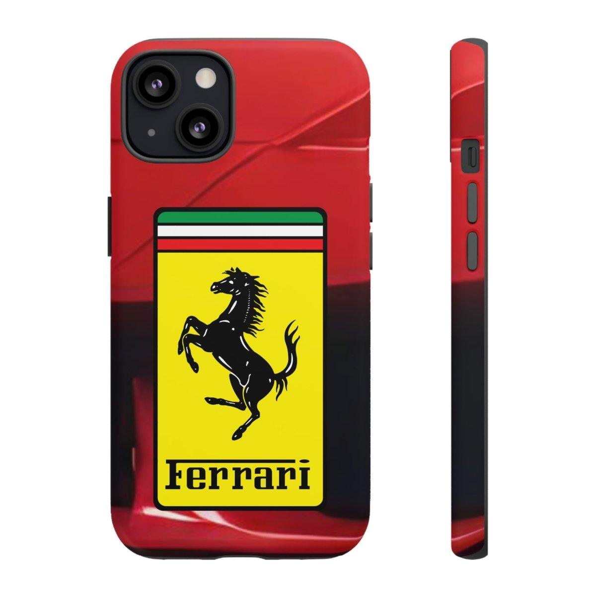 SF90 Rosso Vision: Ferrari-Inspired iPhone Case Series - Custom, Personalized - AI Print Spot