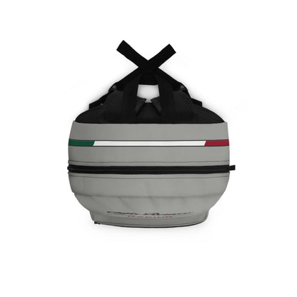 Silverstone Gray Alfa Romeo Racing Quadrifoglio Backpack - Custom, Personalized - Bags - AI Print Spot